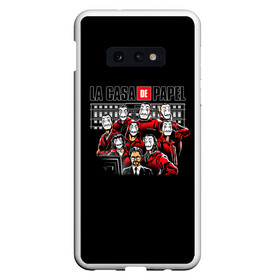 Чехол для Samsung S10E с принтом LA CASA DE PAPEL BELLA CIAO - СЕРИАЛ БУМАЖНЫЙ ДОМ в Кировске, Силикон | Область печати: задняя сторона чехла, без боковых панелей | bella ciao | la casa de papel | бумажный дом | ла каса де | ла каса де папель | ла каса де пепел | лакаса | сериал | фильм