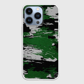 Чехол для iPhone 13 Pro с принтом Green Paint Splash в Кировске,  |  | Тематика изображения на принте: 23 февраля | абстракция | акварель | армия | военные | зеленая | зеленые | зеленый | камуфляж | краски | милитари | на каждый день | хаки