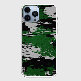 Чехол для iPhone 13 Pro Max с принтом Green Paint Splash в Кировске,  |  | Тематика изображения на принте: 23 февраля | абстракция | акварель | армия | военные | зеленая | зеленые | зеленый | камуфляж | краски | милитари | на каждый день | хаки