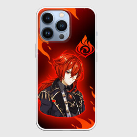 Чехол для iPhone 13 Pro с принтом GENSHIN IMPACT DILUC   ГЕНШИН ИМПАКТ   ДИЛЮК в Кировске,  |  | anime | character | diluc | game | genshin impact | аниме | геншин импакт | дилюк | игра | персонаж | персонажи