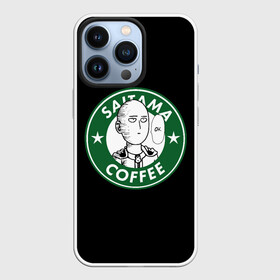 Чехол для iPhone 13 Pro с принтом ONE PUNCH MAN OK COFFEE в Кировске,  |  | one punch man | onepunch man | onepunchman | oppai | saitama | ван панч мен | ванпанч мен | ванпанчмен | макото миядзаки | сайтама | человек один удар