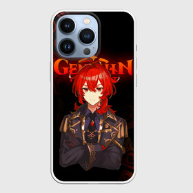 Чехол для iPhone 13 Pro с принтом GENSHIN IMPACT    ГЕНШИН ИМПАКТ   ДИЛЮК в Кировске,  |  | anime | character | diluc | game | genshin impact | аниме | геншин импакт | дилюк | игра | персонаж | персонажи