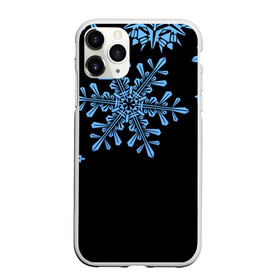 Чехол для iPhone 11 Pro матовый с принтом Минималистичные Снежинки в Кировске, Силикон |  | зима | минимализм | новый год | снег | снегопад | снежинки