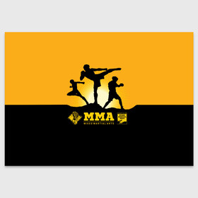 Поздравительная открытка с принтом ММА (Mixed Martial Arts) в Кировске, 100% бумага | плотность бумаги 280 г/м2, матовая, на обратной стороне линовка и место для марки
 | bellator | boxing | fight club | mixed martial arts | ufc | айкидо | беллатор | боевые искусства | боец | бои | бои без правил | бойцовский клуб | бокс | борьба | воин | джиуджитсу | дзюдо | единоборства | карате | кикбоксинг