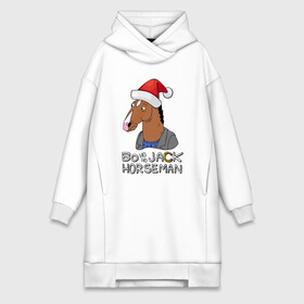 Платье-худи хлопок с принтом Bo Ho Ho Jack Horseman в Кировске,  |  | 2022 | 2022 год | happy new year | santa | год тигра | дед мороз | каникулы | мороз | новогодний свитер | новый год | новый год 2022 | новый год тигра | оливье | праздник | рождество | санта клаус | свитер новогодний