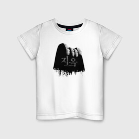 Детская футболка хлопок с принтом Спонсоры Hellbound в Кировске, 100% хлопок | круглый вырез горловины, полуприлегающий силуэт, длина до линии бедер | люди | маски | надпись | название | спонсоры
