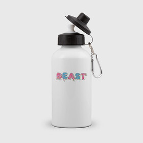 Бутылка спортивная с принтом Mr Beast - Art 1 в Кировске, металл | емкость — 500 мл, в комплекте две пластиковые крышки и карабин для крепления | mr beast | youtube | арты | блогеры | мистер бист | ютуберы