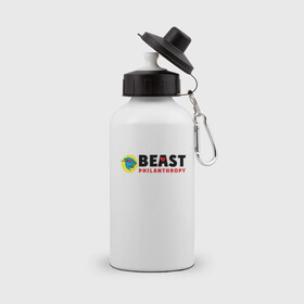 Бутылка спортивная с принтом Mr Beast Philanthropy в Кировске, металл | емкость — 500 мл, в комплекте две пластиковые крышки и карабин для крепления | arts | mr beast | youtube | арт | арты | блогеры | мистер бист | ютуб | ютуберы