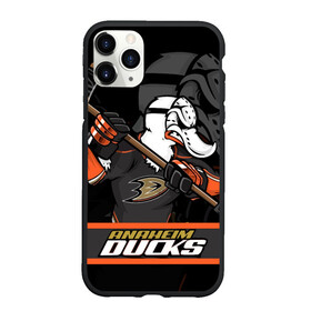 Чехол для iPhone 11 Pro Max матовый с принтом Анахайм Дакс Anaheim Ducks в Кировске, Силикон |  | anaheim | anaheim ducks | ducks | hockey | nhl | usa | дакс | нхл | спорт | сша | хоккей | шайба