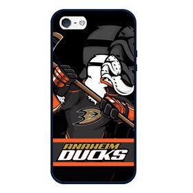 Чехол для iPhone 5/5S матовый с принтом Анахайм Дакс Anaheim Ducks в Кировске, Силикон | Область печати: задняя сторона чехла, без боковых панелей | anaheim | anaheim ducks | ducks | hockey | nhl | usa | дакс | нхл | спорт | сша | хоккей | шайба