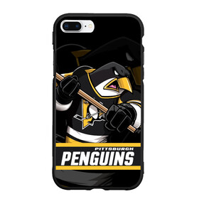 Чехол для iPhone 7Plus/8 Plus матовый с принтом Питтсбург Пингвинз Pittsburgh Penguins в Кировске, Силикон | Область печати: задняя сторона чехла, без боковых панелей | hockey | nhl | penguins | pittsburg | pittsburgh | pittsburgh penguins | usa | нхл | пингвинз | питтсбург | питтсбург пингвинз | спорт | сша | хоккей | шайба