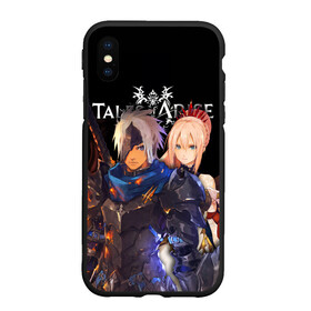 Чехол для iPhone XS Max матовый с принтом Tales of Arise, Shionne and Alphen в Кировске, Силикон | Область печати: задняя сторона чехла, без боковых панелей | alphen | dahna | rena | shionne | tales | tales of arise | алфен | игры | шион