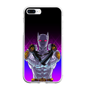 Чехол для iPhone 7Plus/8 Plus матовый с принтом JOJO / KILLER QUEEN / КОРОЛЕВА УБИЙЦА / FIRE STYLE в Кировске, Силикон | Область печати: задняя сторона чехла, без боковых панелей | adventure | fire | jojo | jojos bizarre | jojos bizarre adventure | killer queen | yare yare daze | аниме | джоджо | манга | огонь | яре яре дазе