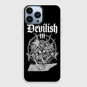 Чехол для iPhone 13 Pro Max с принтом Devilish trio 615 в Кировске,  |  | Тематика изображения на принте: develish trio | devilish trio | hip hop | rap | rep | девелишь трио | исполнители | исполнитель | музыка | реп