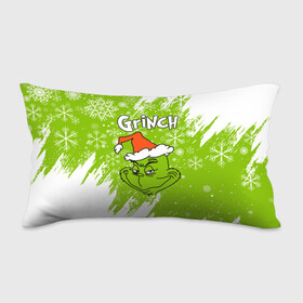 Подушка 3D антистресс с принтом Grinch Green. в Кировске, наволочка — 100% полиэстер, наполнитель — вспененный полистирол | состоит из подушки и наволочки на молнии | 2022 | grinch | happy new year | merry christmas | год тигра | гринч | зима близко | нг | новогодний | новый год | новый год 2022 | рождество | снег | снежинки