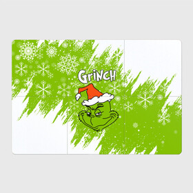 Магнитный плакат 3Х2 с принтом Grinch Green. в Кировске, Полимерный материал с магнитным слоем | 6 деталей размером 9*9 см | Тематика изображения на принте: 2022 | grinch | happy new year | merry christmas | год тигра | гринч | зима близко | нг | новогодний | новый год | новый год 2022 | рождество | снег | снежинки