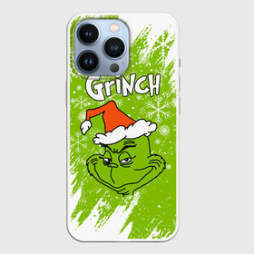 Чехол для iPhone 13 Pro с принтом Grinch Green. в Кировске,  |  | 2022 | grinch | happy new year | merry christmas | год тигра | гринч | зима близко | нг | новогодний | новый год | новый год 2022 | рождество | снег | снежинки