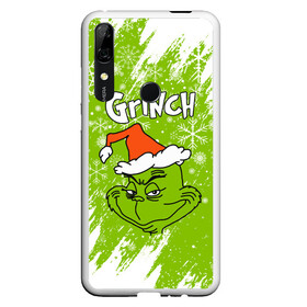 Чехол для Honor P Smart Z с принтом Grinch Green. в Кировске, Силикон | Область печати: задняя сторона чехла, без боковых панелей | 2022 | grinch | happy new year | merry christmas | год тигра | гринч | зима близко | нг | новогодний | новый год | новый год 2022 | рождество | снег | снежинки