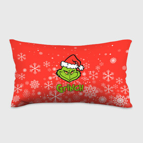 Подушка 3D антистресс с принтом Grinch Red. в Кировске, наволочка — 100% полиэстер, наполнитель — вспененный полистирол | состоит из подушки и наволочки на молнии | 2022 | grinch | happy new year | merry christmas | год тигра | гринч | зима близко | нг | новогодний | новый год | новый год 2022 | рождество | снег | снежинки