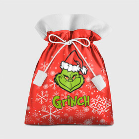 Подарочный 3D мешок с принтом Grinch Red. в Кировске, 100% полиэстер | Размер: 29*39 см | 2022 | grinch | happy new year | merry christmas | год тигра | гринч | зима близко | нг | новогодний | новый год | новый год 2022 | рождество | снег | снежинки