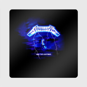 Магнит виниловый Квадрат с принтом Ride the Lightning   Metallica в Кировске, полимерный материал с магнитным слоем | размер 9*9 см, закругленные углы | hard | heavy | james hetfield | kirk hammett | lars ulrich | metallica | music | robert trujillo | rock band | thrash | thrashmetal | альбом | джеймс хэтфилд | кирк хэмметт | ларс ульрих | метал | металика | металлика | музыка | роберт трухильо | рок груп