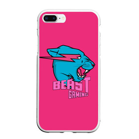 Чехол для iPhone 7Plus/8 Plus матовый с принтом Mr Beast Gaming Full Print (Pink edition) в Кировске, Силикон | Область печати: задняя сторона чехла, без боковых панелей | Тематика изображения на принте: gamer | games | gaming | mr beast | mrbeast | youtube | блогеры | игры | мистер бист | ютуберы