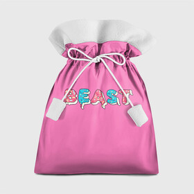 Подарочный 3D мешок с принтом Mr Beast Donut (Pink edition) в Кировске, 100% полиэстер | Размер: 29*39 см | arts | mr beast | mrbeast | youtube | арты | блогеры | мистер бист | прикольные надписи | ютуб | ютуберы
