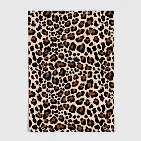 Постер с принтом Леопардовые Пятна в Кировске, 100% бумага
 | бумага, плотность 150 мг. Матовая, но за счет высокого коэффициента гладкости имеет небольшой блеск и дает на свету блики, но в отличии от глянцевой бумаги не покрыта лаком | jaguar | leopard | ocelot | predator | гепард | дикая кошка | животное | зверь | кот | леопард | леопардовые пятна | оцелот | хищная кошка | хищник | ягуар