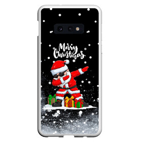 Чехол для Samsung S10E с принтом Santa Dabbing с подарками. в Кировске, Силикон | Область печати: задняя сторона чехла, без боковых панелей | 2022 | dabbing | happy new year | merry christmas | santa dabbing | год тигра | зима близко | нг | новогодний | новый год | новый год 2022 | рождество | символ 2022 года | снег | снежинки