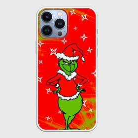 Чехол для iPhone 13 Pro Max с принтом Новогодний Grinch на танцполе. в Кировске,  |  | Тематика изображения на принте: 2022 | grinch | happy new year | merry christmas | год тигра | гринч | зима близко | нг | новогодний | новый год | новый год 2022 | рождество | снег | снежинки