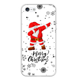 Чехол для iPhone 5/5S матовый с принтом Santa Dabbing идет снег. в Кировске, Силикон | Область печати: задняя сторона чехла, без боковых панелей | 2022 | dabbing | happy new year | merry christmas | santa dabbing | год тигра | зима близко | нг | новогодний | новогодний тигр | новый год | новый год 2022 | рождество | символ 2022 года | снег | снежинки