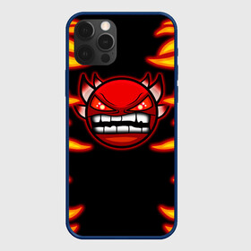 Чехол для iPhone 12 Pro Max с принтом Geometry Dash Smiley demon в Кировске, Силикон |  | angry | crazy | demon | devil | evil | fire | geometry dash | icons | robtop | smile | геомерия даш | геометри деш | геометри дэш | геометрия дэш | демон | злой смайл | игра геометрия дэш | иконки | огненный | огонь | пламя | платформер