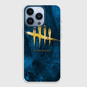 Чехол для iPhone 13 Pro с принтом Dead by Daylight Golden Logo в Кировске,  |  | Тематика изображения на принте: daylight | выживание | дед бай дейлайт | мертвы к рассвету | охотник | ужасы | хоррор