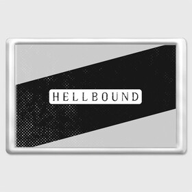 Магнит 45*70 с принтом HELLBOUND - Полосы в Кировске, Пластик | Размер: 78*52 мм; Размер печати: 70*45 | bound | hell | hellbound | netflix | series | ада | зов | корейский | культура | монстры | поп | сериал | сериалы