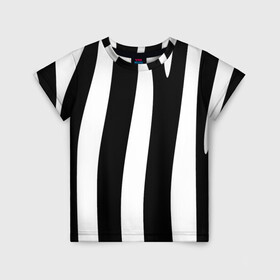 Детская футболка 3D с принтом ZeBRO в Кировске, 100% гипоаллергенный полиэфир | прямой крой, круглый вырез горловины, длина до линии бедер, чуть спущенное плечо, ткань немного тянется | зебра | пестрый | полосатый | узор | черно белое