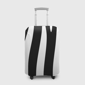 Чехол для чемодана 3D с принтом ZeBRO в Кировске, 86% полиэфир, 14% спандекс | двустороннее нанесение принта, прорези для ручек и колес | Тематика изображения на принте: зебра | пестрый | полосатый | узор | черно белое