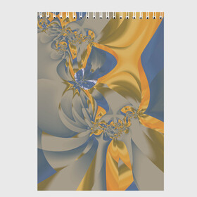 Скетчбук с принтом Орхидеи Небо и песок Абстракция 403-1 в Кировске, 100% бумага
 | 48 листов, плотность листов — 100 г/м2, плотность картонной обложки — 250 г/м2. Листы скреплены сверху удобной пружинной спиралью | Тематика изображения на принте: abstraction | blue | flowers | fractal | ornament | pattern | yellow | абстракция | желтый | орнамент | узор | фрактал | цветы