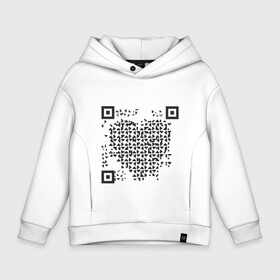 Детское худи Oversize хлопок с принтом QR Love в Кировске, френч-терри — 70% хлопок, 30% полиэстер. Мягкий теплый начес внутри —100% хлопок | боковые карманы, эластичные манжеты и нижняя кромка, капюшон на магнитной кнопке | coronavirus | covid | covid19 | l | qr code | qr код | sputnik | вакцина | вакцинация | вирус | здоровье | изоляция | иммунитет | карантин | ковид | код | корона | коронавирус | маркировка | маска | пандемия | паспорт