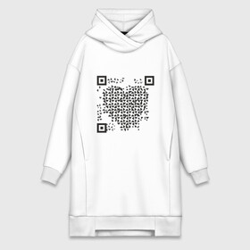 Платье-худи хлопок с принтом QR Love в Кировске,  |  | coronavirus | covid | covid19 | l | qr code | qr код | sputnik | вакцина | вакцинация | вирус | здоровье | изоляция | иммунитет | карантин | ковид | код | корона | коронавирус | маркировка | маска | пандемия | паспорт