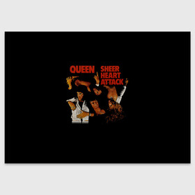 Поздравительная открытка с принтом Sheer Heart Attack - Queen в Кировске, 100% бумага | плотность бумаги 280 г/м2, матовая, на обратной стороне линовка и место для марки
 | freddie mercury | paul rodgers | queen | quen | альбом | брайан мэй | глэм | джон дикон | квин | королева | куин | меркури | меркьюри | музыкант | мэркури | певец | песня | поп | роджер тейлор | рок группа | фаррух булсара