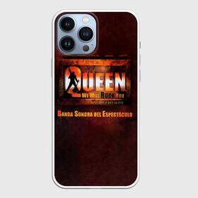 Чехол для iPhone 13 Pro Max с принтом We Will Rock You. Banda Sonora Del Espectaculo   Queen в Кировске,  |  | freddie mercury | paul rodgers | queen | quen | альбом | брайан мэй | глэм | джон дикон | квин | королева | куин | меркури | меркьюри | музыкант | мэркури | певец | песня | поп | роджер тейлор | рок группа | фаррух булсара