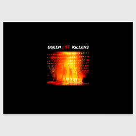 Поздравительная открытка с принтом Live Killers - Queen в Кировске, 100% бумага | плотность бумаги 280 г/м2, матовая, на обратной стороне линовка и место для марки
 | freddie mercury | paul rodgers | queen | quen | альбом | брайан мэй | глэм | джон дикон | квин | королева | куин | меркури | меркьюри | музыкант | мэркури | певец | песня | поп | роджер тейлор | рок группа | фаррух булсара