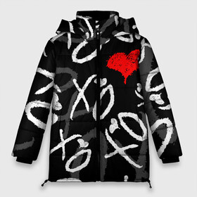 Женская зимняя куртка Oversize с принтом The Weeknd - XO в Кировске, верх — 100% полиэстер; подкладка — 100% полиэстер; утеплитель — 100% полиэстер | длина ниже бедра, силуэт Оверсайз. Есть воротник-стойка, отстегивающийся капюшон и ветрозащитная планка. 

Боковые карманы с листочкой на кнопках и внутренний карман на молнии | abel makkonen tesfaye | after hours | beauty behind the madness | kiss land | starboy | the weeknd | the weekеnd | xo | артист | музыка | уикнд