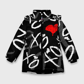 Зимняя куртка для девочек 3D с принтом The Weeknd - XO в Кировске, ткань верха — 100% полиэстер; подклад — 100% полиэстер, утеплитель — 100% полиэстер. | длина ниже бедра, удлиненная спинка, воротник стойка и отстегивающийся капюшон. Есть боковые карманы с листочкой на кнопках, утяжки по низу изделия и внутренний карман на молнии. 

Предусмотрены светоотражающий принт на спинке, радужный светоотражающий элемент на пуллере молнии и на резинке для утяжки. | Тематика изображения на принте: abel makkonen tesfaye | after hours | beauty behind the madness | kiss land | starboy | the weeknd | the weekеnd | xo | артист | музыка | уикнд