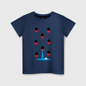 Детская футболка хлопок с принтом Иллюзия номер 2 в Кировске, 100% хлопок | круглый вырез горловины, полуприлегающий силуэт, длина до линии бедер | Тематика изображения на принте: yaay | иллюзия | иллюзорный | кораблик | море | обман | оп арт | прикол | терка | фокус