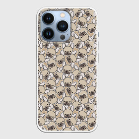 Чехол для iPhone 13 Pro с принтом Щенки Бульдога в Кировске,  |  | animal | bulldog | dog | french bulldog | french bulldog p | pit bull | бойцовская собака | бульдог | год собаки | друг человека | животное | зверь | кинолог | пёс | питбуль | собака французский бульдог | собаковод