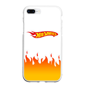 Чехол для iPhone 7Plus/8 Plus матовый с принтом Hot Wheels | Logo | Fire в Кировске, Силикон | Область печати: задняя сторона чехла, без боковых панелей | auto | bone shaker | fire | hot wheels | logo | mattel | rd02 | twin mill | авто | автомобиль | ам | горячие колёса | лого | логотип | огненная | огонь | хот велс | эмблема