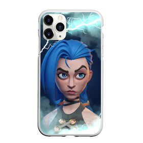 Чехол для iPhone 11 Pro матовый с принтом BLUE JINX | ARCAME в Кировске, Силикон |  | arcane | arcane league of legends | cartoon | jinx | league of legends | mult | stim punk | stimpunk | аркеин | аркейн | джинкс | мульт | мультик | паудер | порох | психопатка | синеголовая | синий хвост | стим панк | стимпанк