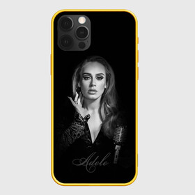 Чехол для iPhone 12 Pro с принтом Adele Icon в Кировске, силикон | область печати: задняя сторона чехла, без боковых панелей | девушка | имя | микрофон | певица | фото