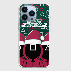 Чехол для iPhone 13 Pro с принтом Happy Squidmas 2022 в Кировске,  |  | 2022 | happy | squidmas | год | игра | кальмара | корейский | новогодний | новый | сериал | солдат | топчик